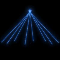 vidaXL Choinka z lampek, wewn./zewn., 576 niebieskich diod LED, 3,6 m