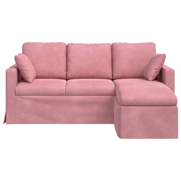 vidaXL Sofa R&oacute;żowy
