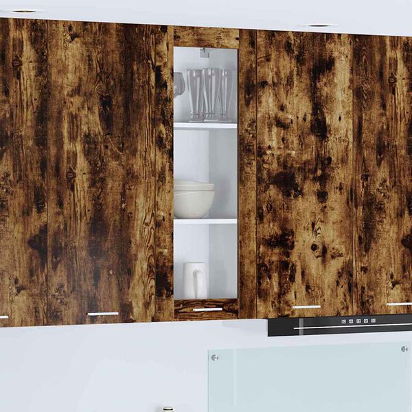 vidaXL Szafka wisząca z przechowywaniem Dąb wędzony 40 x 31 x 100 cm