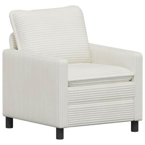 vidaXL Sofa kremowy 76 x 81 x 87,5 cm Poliester