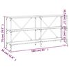 vidaXL Stolik konsolowy, dąb sonoma, 160x30x75 cm