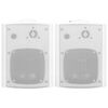 vidaXL Głośniki stereo do montażu na ścianie, 2 szt., białe, 100 W