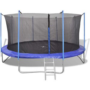 vidaXL Trampolina, zestaw 5-częściowy; 4,57 m