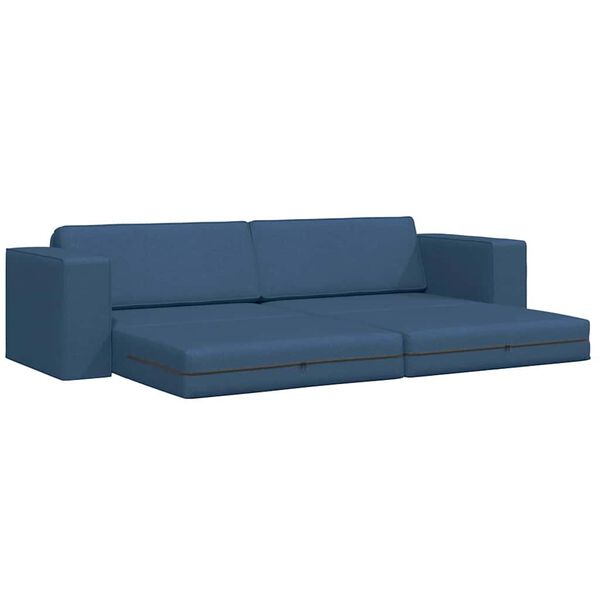 vidaXL Sofa Bed 200cm Granatowy tkanina