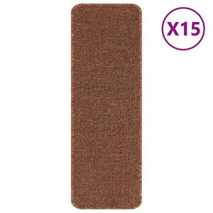 vidaXL Mats antypoślizgowe na schody 15 pcs Ż&oacute;łty 60 x 25 cm PP