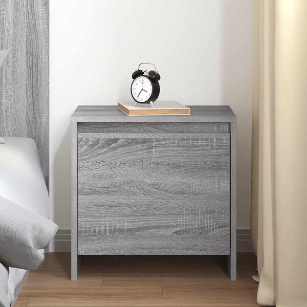 vidaXL Szafka nocna, szary dąb sonoma, 45x34x44,5 cm