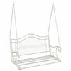 vidaXL Huśtawka Stal 115 x 61 x 63 cm Antyczna biel