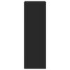 vidaXL Wysoka szafka, czarna, 45x41x124 cm, materiał drewnopochodny
