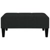 vidaXL 2-osobowa kanapa rozkładana z podn&oacute;żkiem, czarna, mikrofibra
