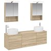 vidaXL Zestaw mebli łazienkowych 5 pcs dąb Sonoma