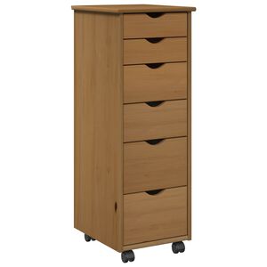 vidaXL Rolkowa szafka 34 x 39 x 93,5 cm Lite drewno sosnowe