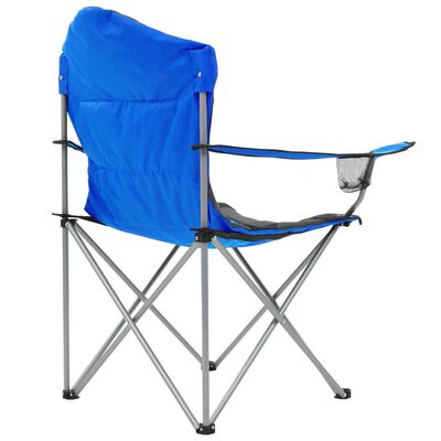vidaXL Składane krzesła turystyczne, 2 szt., 96x60x102 cm, niebieskie