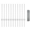 vidaXL Ogrodzenie z słupkiem Srebrny 0,6 x 25 m Stal