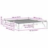 vidaXL Ramka ł&oacute;żka Biały 180 x 200 cm Lite drewno sosnowe