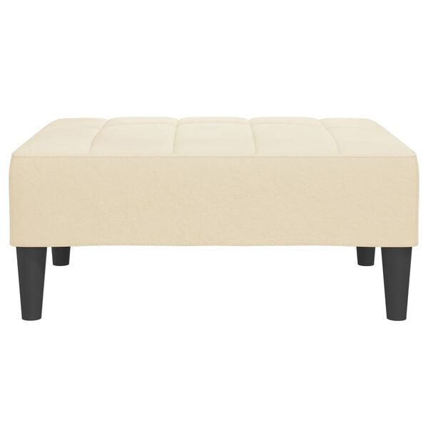 vidaXL Podn&oacute;żek, kremowy, 78x56x32 cm, tapicerowany aksamitem