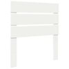 vidaXL Ramka ł&oacute;żka Z zagł&oacute;wkiem Biały 90 x 200 cm Lite drewno sosnowe