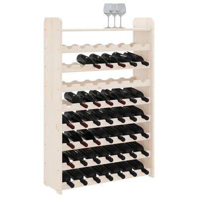 vidaXL Stojak na wino, z górną półką, 72,5x25x111,5 cm, drewno sosnowe
