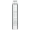 vidaXL Kosze gabionowe, 8 szt, 300x50x220/240 cm, galwanizowane żelazo