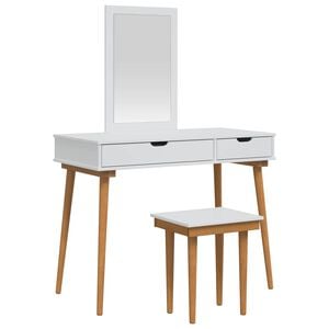 vidaXL Zestaw toaletki FAUSKE 3 szt. Biały 100 x 50 x 143 cm