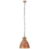 vidaXL Industrialna lampa wisząca, miedziana, żelazo i drewno, 46 cm
