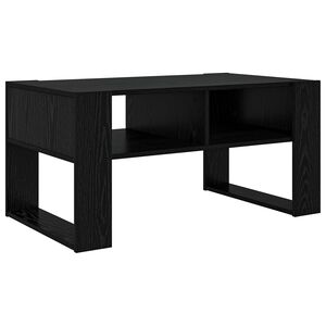 vidaXL Stolik kawowy Czarny Dąb 92 x 53 x 45 cm Drewno inżynieryjne