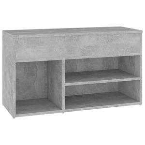 vidaXL Ławka z miejscem na buty, szarość betonu, 80x30x45 cm