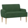 vidaXL Sofa dwuosobowa z guzikowym pikowaniem Zielony dżungli