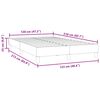 vidaXL Ł&oacute;żko typu Box Spring bez materaca Ciemnoniebieskie 120x210 cm
