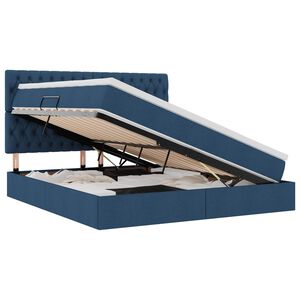 vidaXL Ł&oacute;żko z miejscem na przechowywanie i materacem 160 x 200 cm