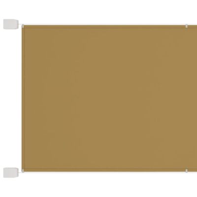 vidaXL Markiza pionowa, beżowa, 180x270 cm, tkanina Oxford