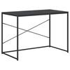 vidaXL Biurko komputerowe, czarne 110x60x70 cm materiał drewnopochodny