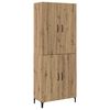vidaXL Highboard 2 pcs Dąb rzemieślniczy 69,5 x 34 x 180 cm