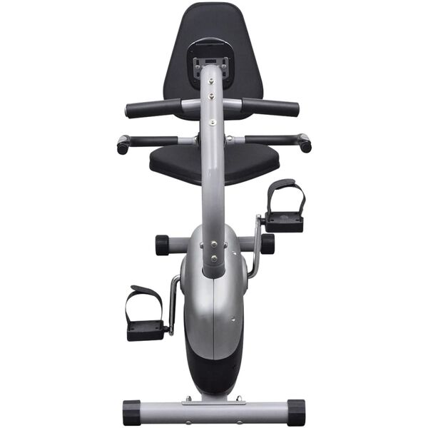vidaXL Poziomy rower treningowy, magnetyczne koło zamachowe 3 kg