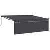 vidaXL Markiza zwijana Antracyt 400 &times; 300 cm Poliester i aluminium
