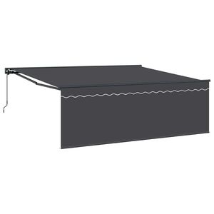 vidaXL Markiza zwijana Antracyt 400 &times; 300 cm Poliester i aluminium