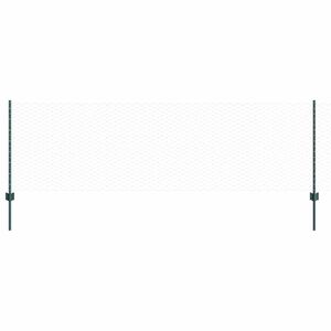 vidaXL Sześciokątne ogrodzenie z słupkiem 50 x 0,8 m Stal pokryta PVC