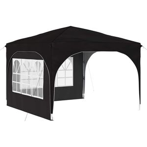 vidaXL Namiot imprezowy rozkładany 290 x 290 x 245 cm Czarny