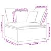 vidaXL Modułowy Narożnik Sofa z Poduszkami Kremowy 100 cm