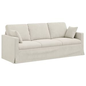 vidaXL Sofa Kremowy 198 x 78 x 80 cm Aksamit