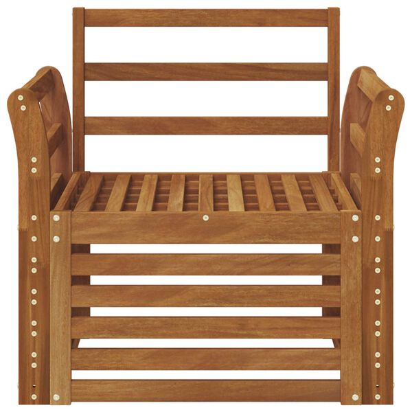 vidaXL Zestaw sof na zewnątrz Naturalny 75,5 x 63 x 73 cm