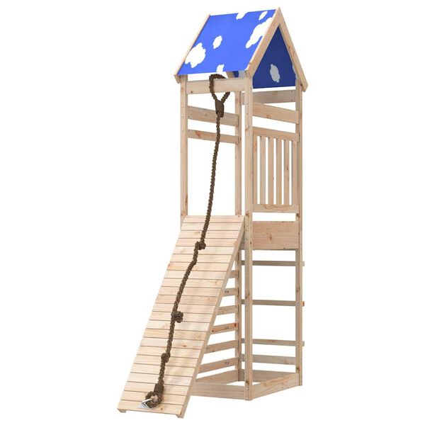 vidaXL Plac zabaw do ogrodu, lite drewno sosnowe