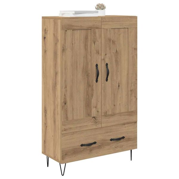 vidaXL Highboard z szufladą Dąb rzemieślniczy 69,5 x 31 x 115 cm