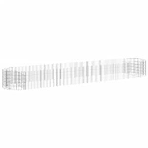 vidaXL Podwyższona donica gabionowa galwanizowane żelazo 500x100x50 cm