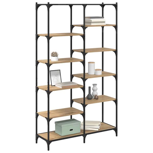 vidaXL P&oacute;łka na książki dąb artisan 100 x 32 x 170 cm