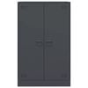 vidaXL Szafka boczna, antracytowa, 67x39x107 cm, stal