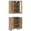 vidaXL Highboard 2 pcs dąb artisan Materiał drewnopochodny