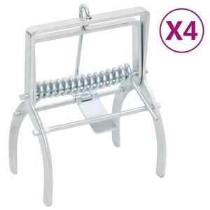 vidaXL Pułapki na krety, 5 szt., srebrne, galwanizowana stal