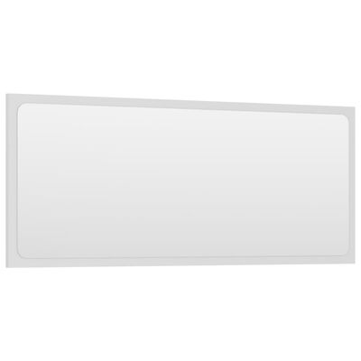 vidaXL Lustro łazienkowe, białe, 90x1,5x37 cm, płyta