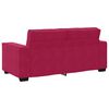 vidaXL Sofa 2-osobowa, winna czerwień, 180x78x84 cm, tapicerowana aksamitem