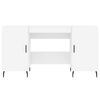 vidaXL Biurko, białe, 140x50x75 cm, materiał drewnopochodny